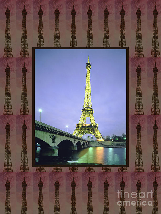 Effel Tower Paris France Landmark Photography Tshirts Pillows Curtains Tote Bags Phone Cases Towels Photograph