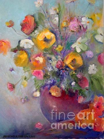 Impressionism Painting - Effervescence by Aline Halle-Gilbert