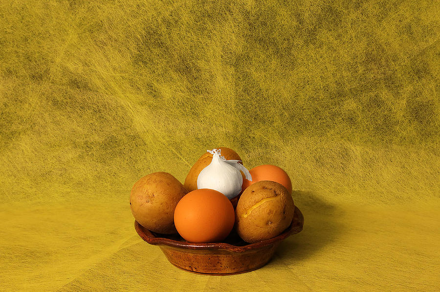 Egg Potato And Onion Photograph by Viktor Savchenko