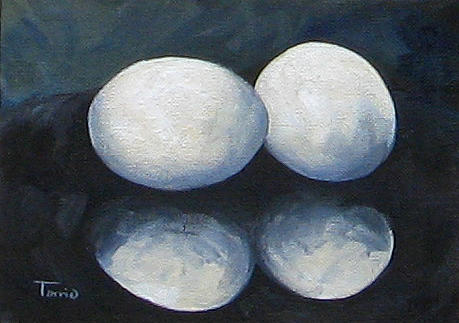 Egg Reflections Painting by Torrie Smiley