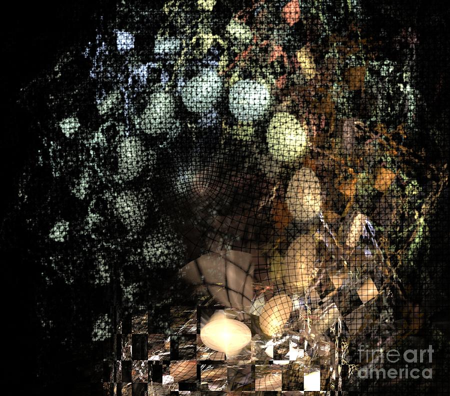 Abstract Digital Art - Egg Spiral by Kim Sy Ok