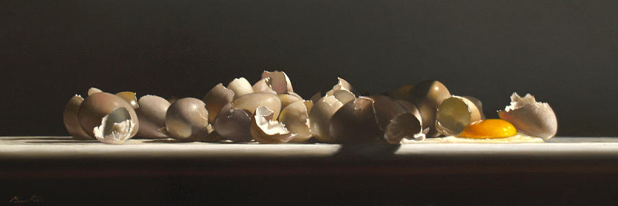 EGG WITH SHELLS no.3 Painting by Lawrence Preston