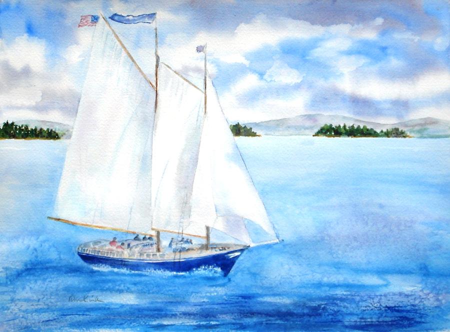 Eggemoggin Cruise Painting by Diane Kirk