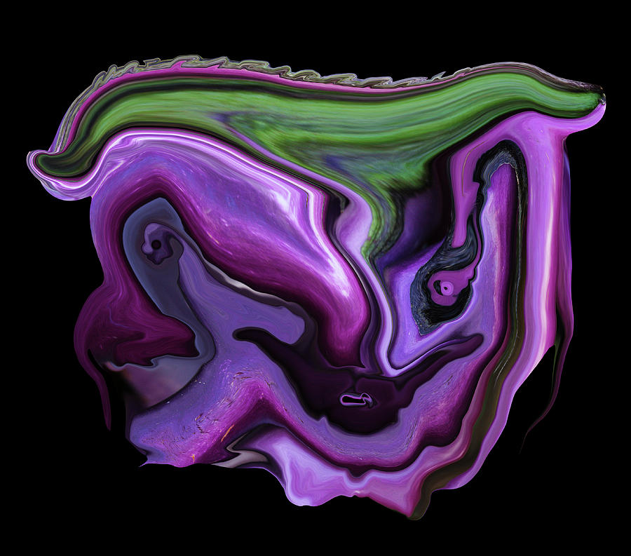 Eggplant Visage Digital Art by Robert Woodward