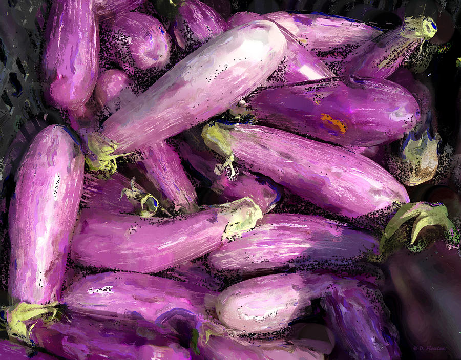 Eggplants Photograph by Dee Flouton