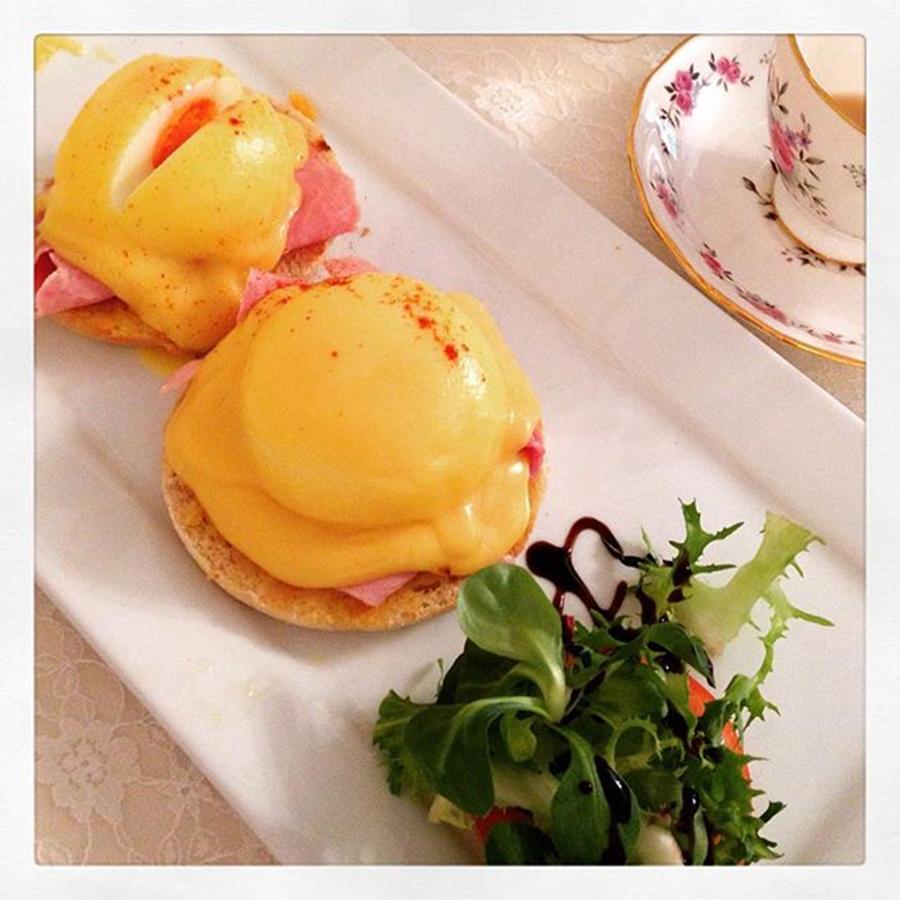 Eggs Benedict #poppinstearooms Photograph by Jennie Davies