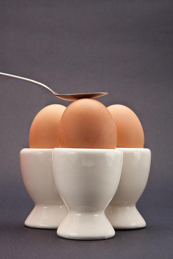 Chicken Photograph - Eggs by Tom Gowanlock