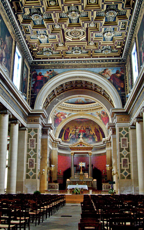 Eglise Notre Dame de Lorette Paris Photograph by Gary Little Fine Art