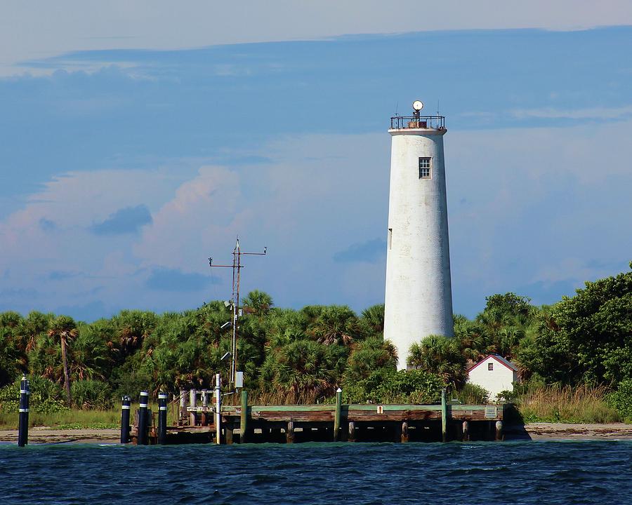 Egmont Key Lighthouse From the Bay Photograph by Robert Wilder Jr