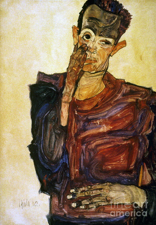 Egon Schiele (1890-1918) Photograph by Granger