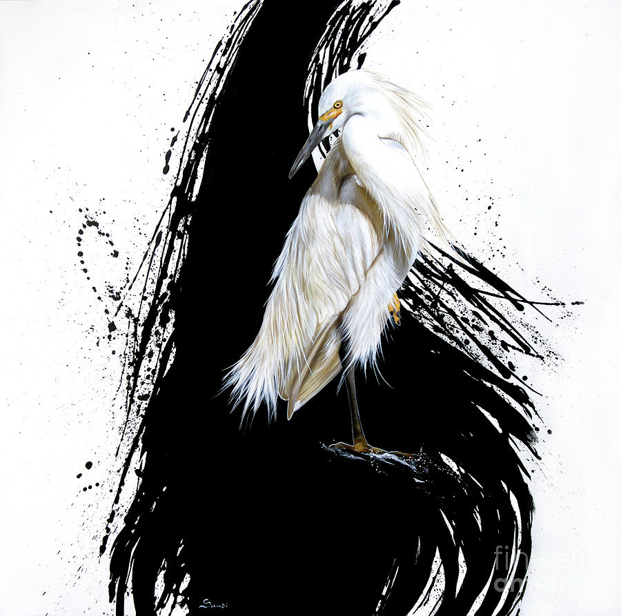 Egret by Sandi Baker Egret by Sandi Baker