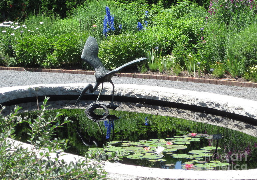 Egret Sculpture Photograph by Kathie Chicoine
