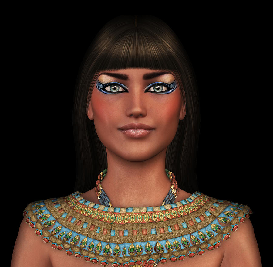 Woman Digital Art - Egyian Princess Portrait by David Griffith
