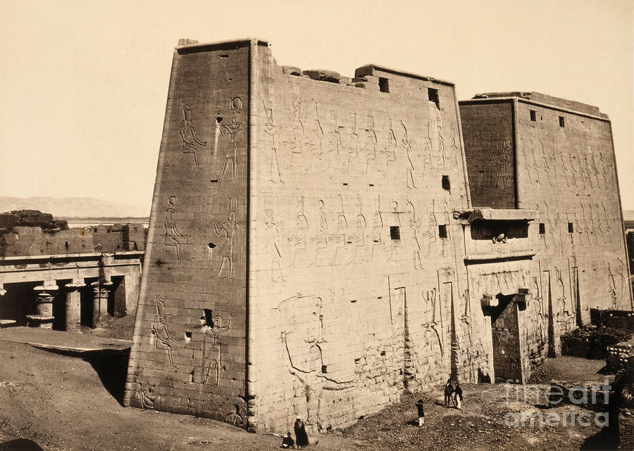 1850s Photograph - EGYPT, EDFU, c1860.  by Granger