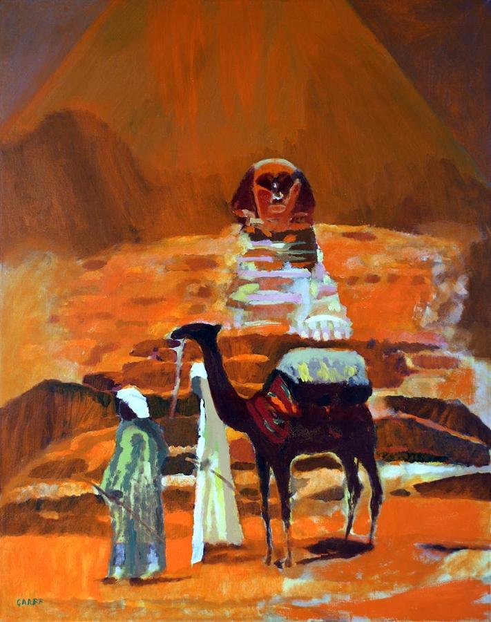 Camel Painting - Egypt Light by Enrico Garff Camel Painting - Egypt Light by Enrico Garff
