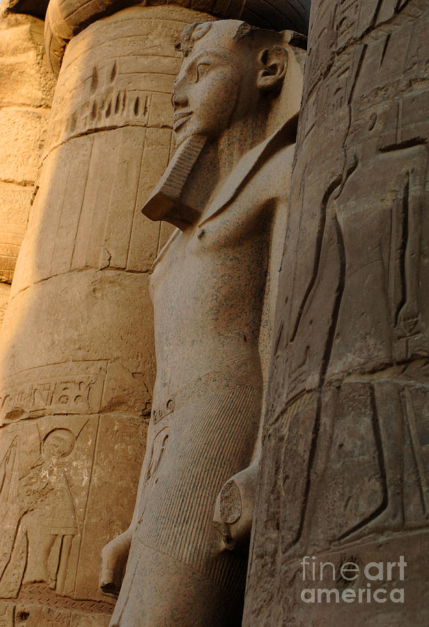 Architecture Photograph - Egypt Luxor Temple Ramses 2 by Bob Christopher