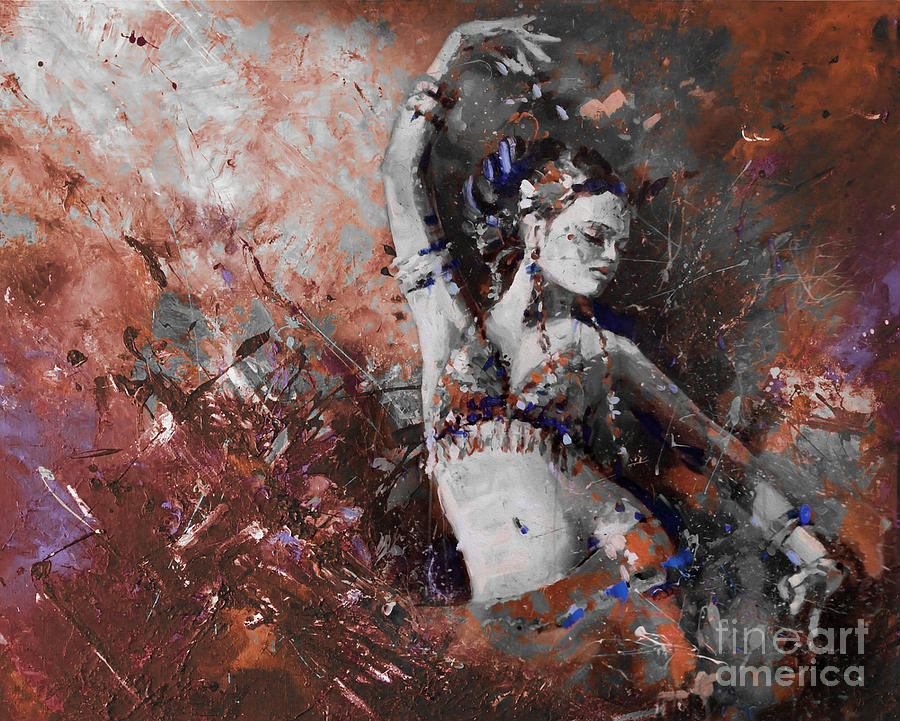Egyptian Belly dance Painting by Gull G