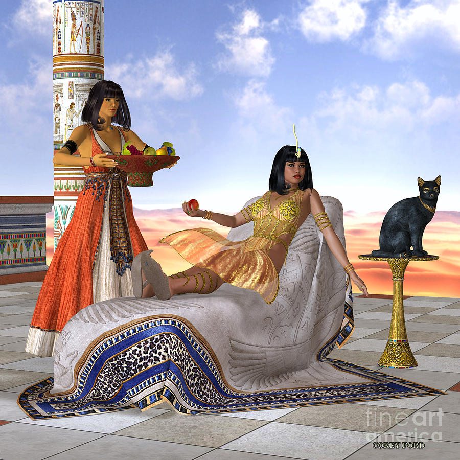 Egyptian Cleopatra Painting by Corey Ford