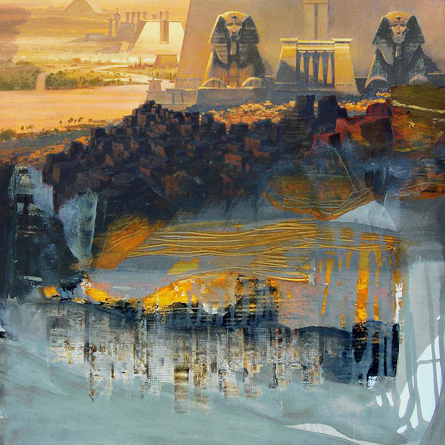 Egyptian Culture 46D Painting by Corporate Art Task Force