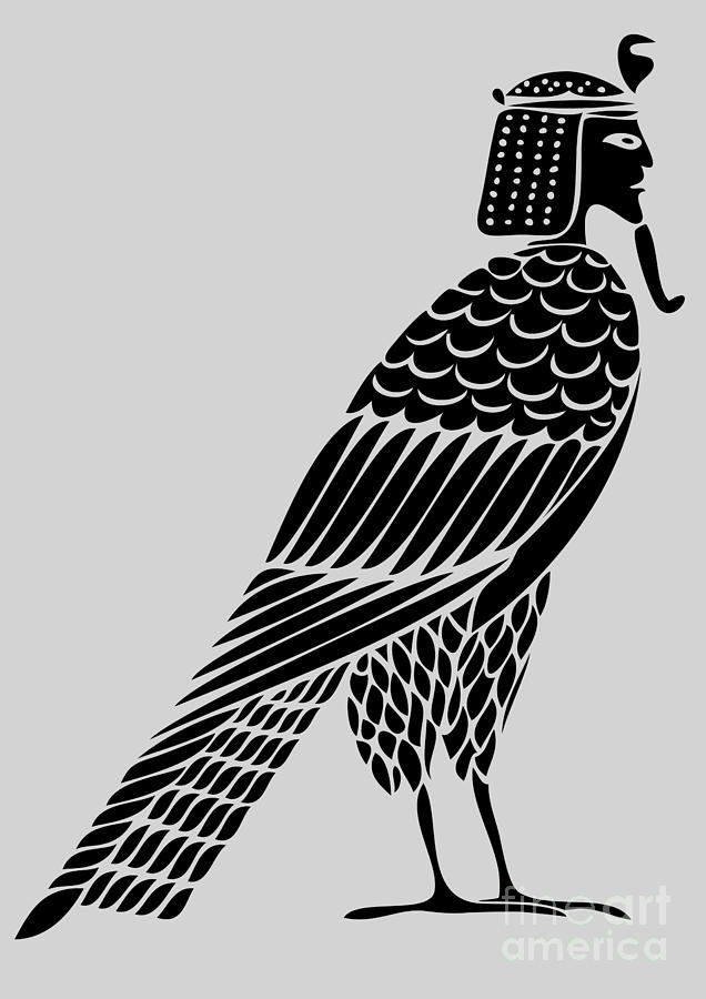 Egyptian demon - bird of souls Digital Art by Michal Boubin