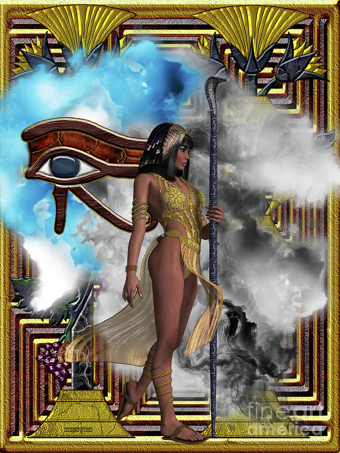 Egyptian Echoes of Time Painting by Corey Ford