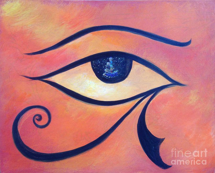 Egyptian Eye  Painting by Lizzy Forrester