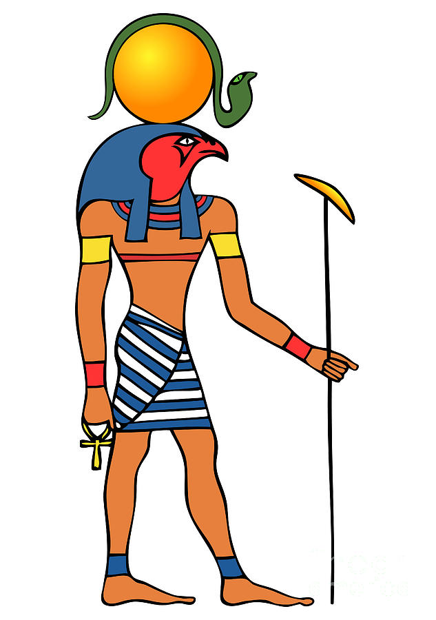 Egyptian God of the Sun - Ra Drawing by Michal Boubin