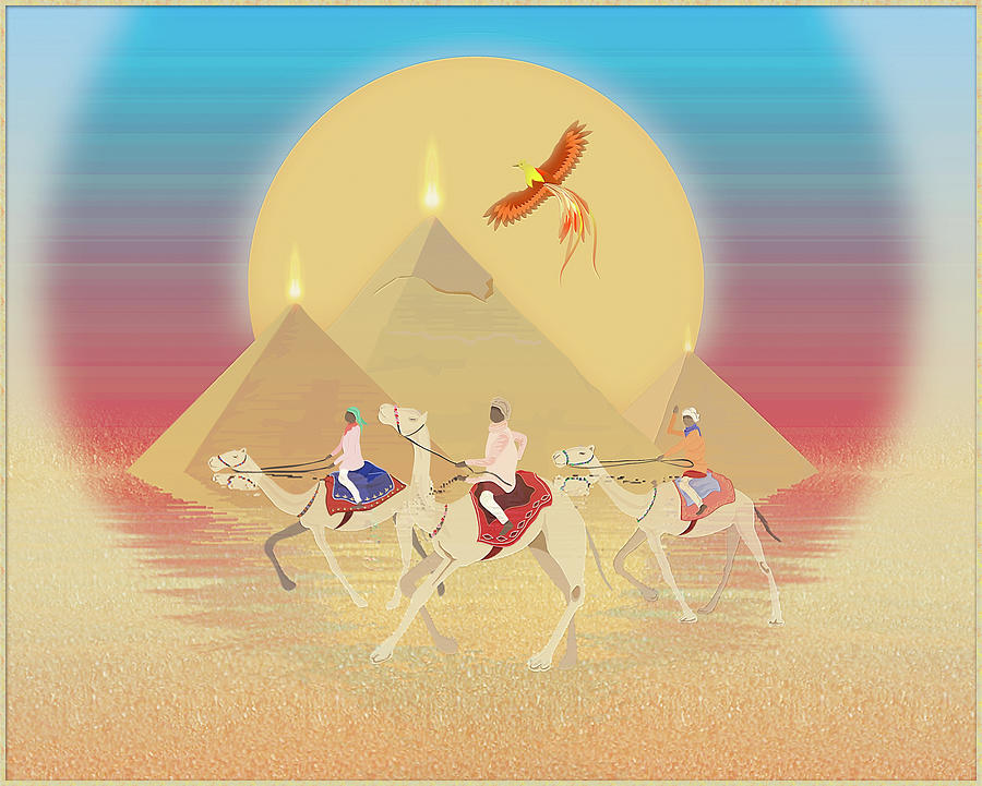 Egyptian Digital Art by Harald Dastis