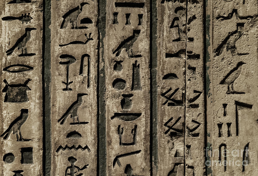 Egyptian Hieroglyph Photograph by John Greim - Pixels