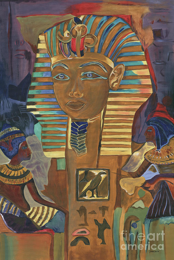 Queen Painting - Egyptian Man by Debbie DeWitt