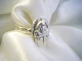 Egypt Jewelry - Egyptian Scarab Ring by HC Designs