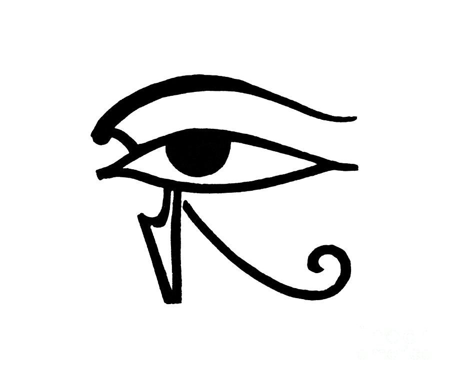 Egyptian Utchat Drawing by Granger