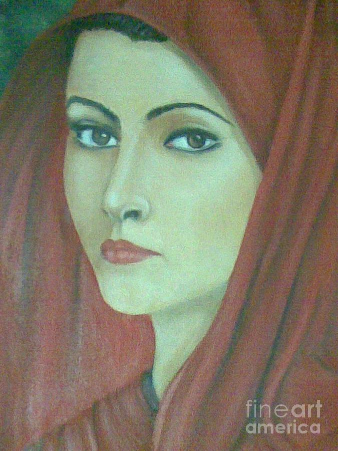 Egyptian Woman Face Painting by Tamer Elsamahy Fine Art America