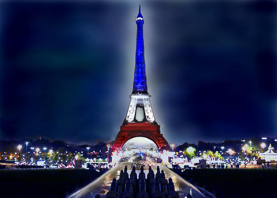 Paris Digital Art - Eifeel Tower - Paris by Carol Tsiatsios