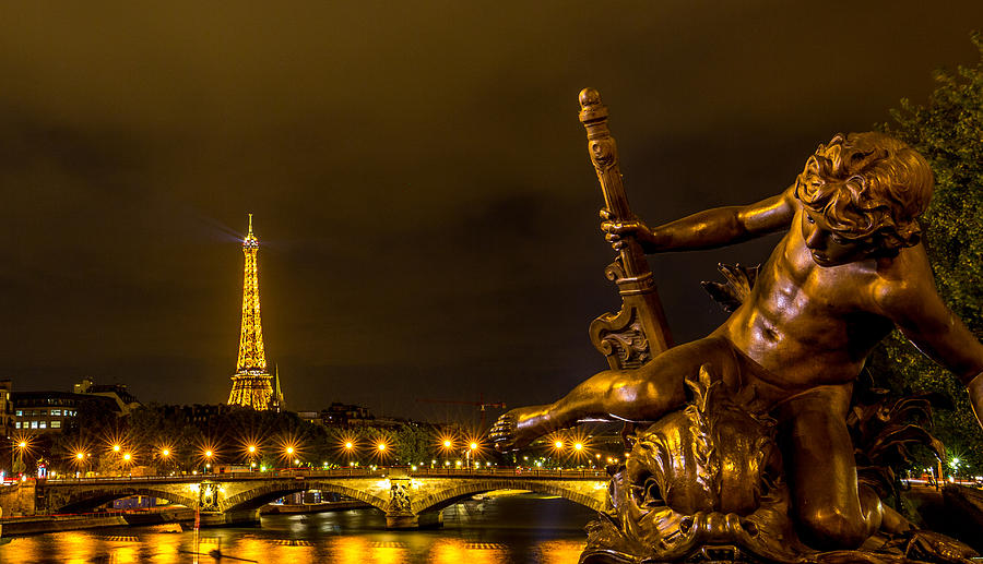 Eifel Tower from Alexander Bridge Photograph by Lev Kaytsner