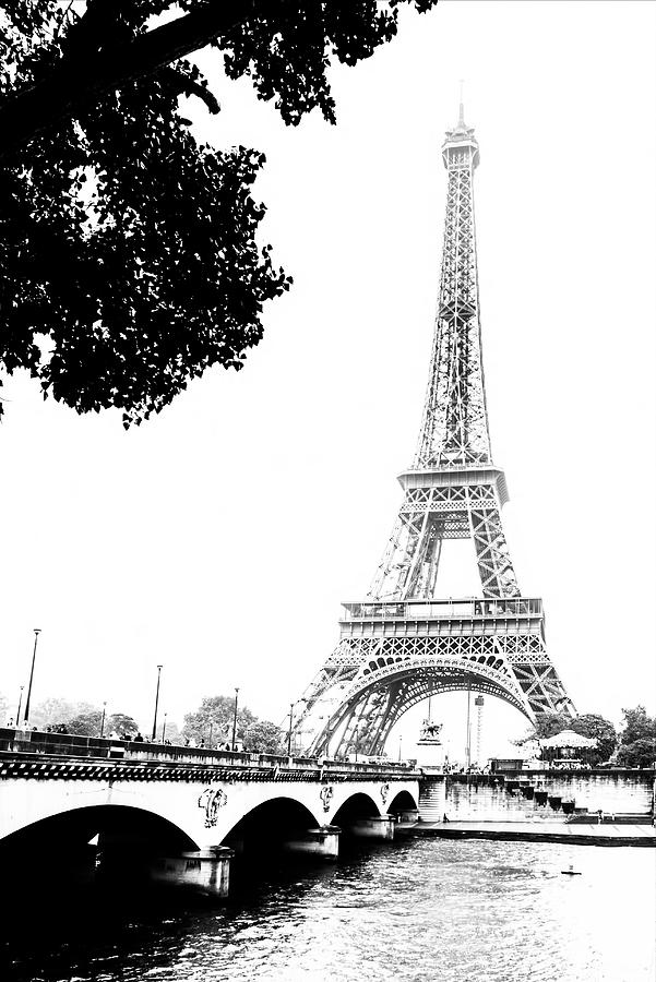 Eiffel and Bridge Photograph by Georgia Clare