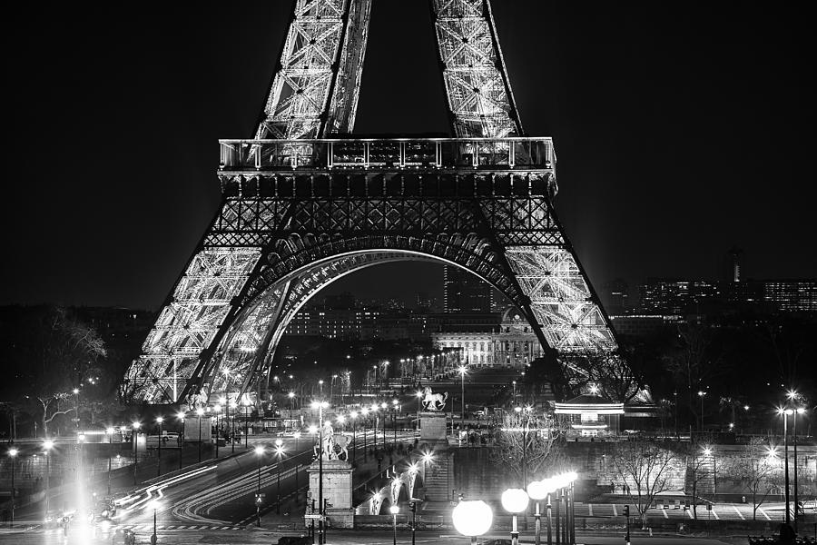 Eiffel at Night Photograph by Andrew Soundarajan