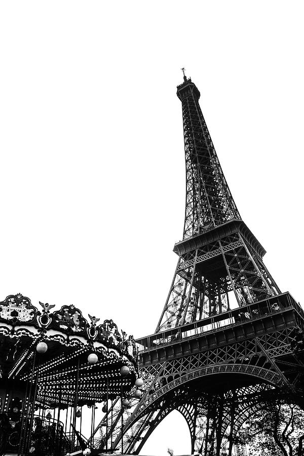 Paris Photograph - Eiffel Carousel by Georgia Clare