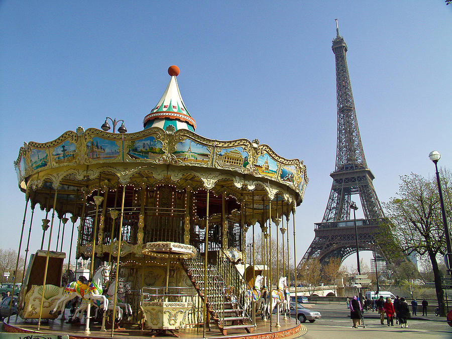 Eiffel Carousel Photograph by Mark Currier