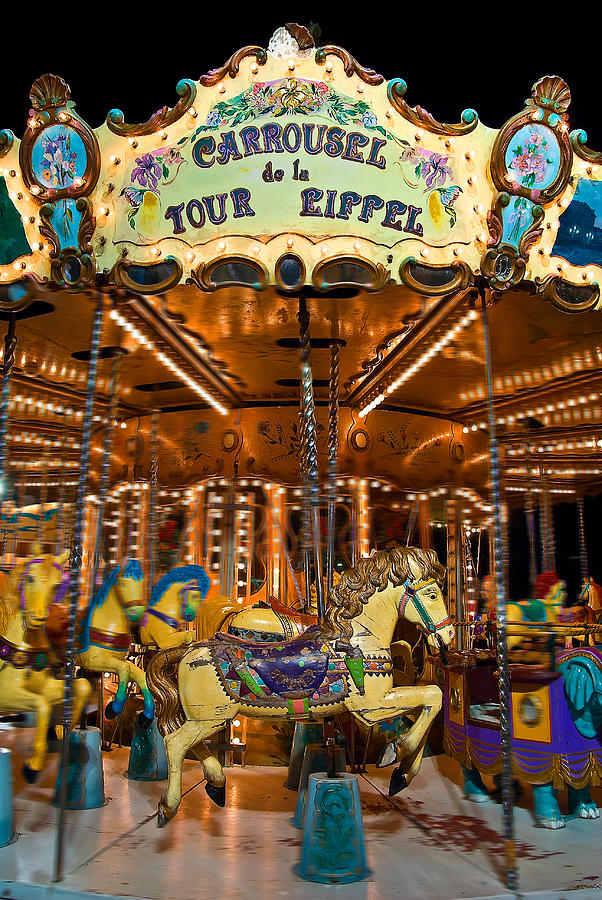 Eiffel Carrousel Photograph by Harry Spitz