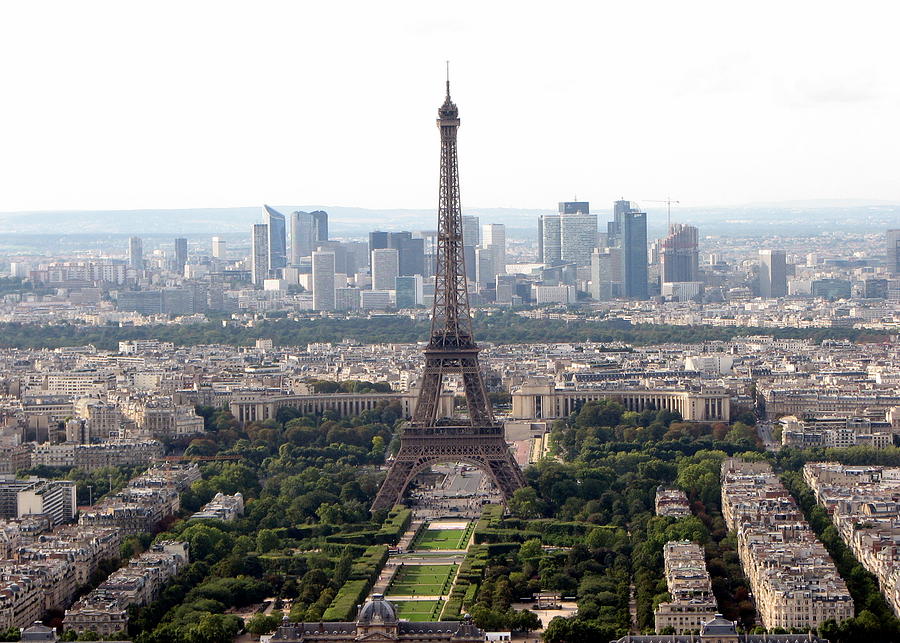 Eiffel from Montparnasse Photograph by T Guy Spencer