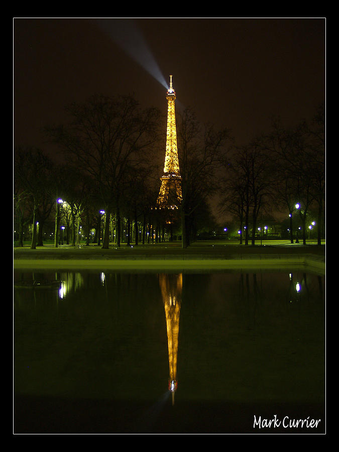Paris Photograph - Eiffel Reflection by Mark Currier