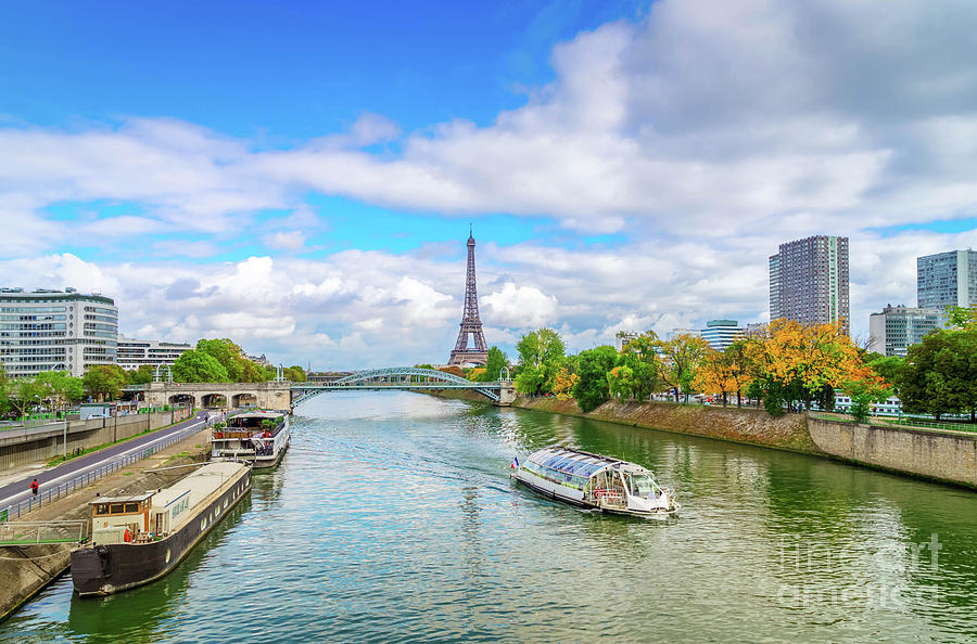 Cruising Seine, Paris Photograph by Anastasy Yarmolovich