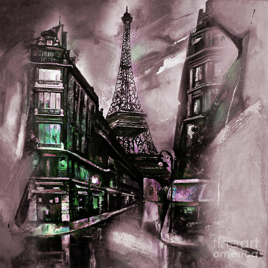 Eiffel Tower 02  Painting by Gull G