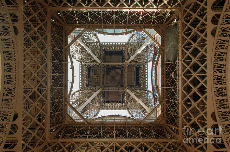 Eiffel Tower Abstract Photograph by Paul Warburton