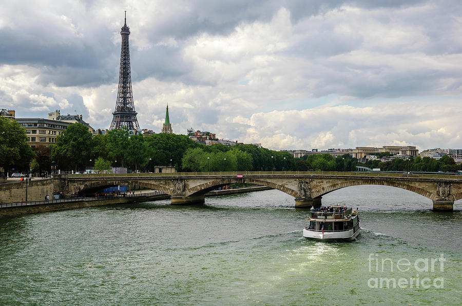 Eiffel Tower and the River Seine Photograph by Paul Warburton
