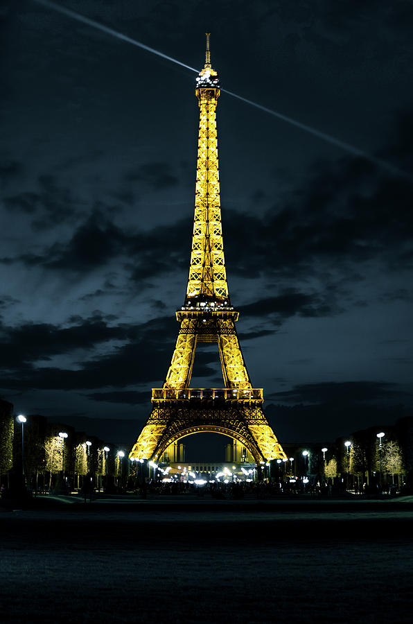 Eiffel Tower At Night Paris France Version 2 Photograph By Gerson Fuzitaki