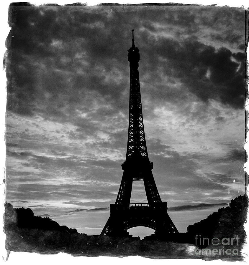 Eiffel Tower at Sun down. Photograph by Cyril Jayant