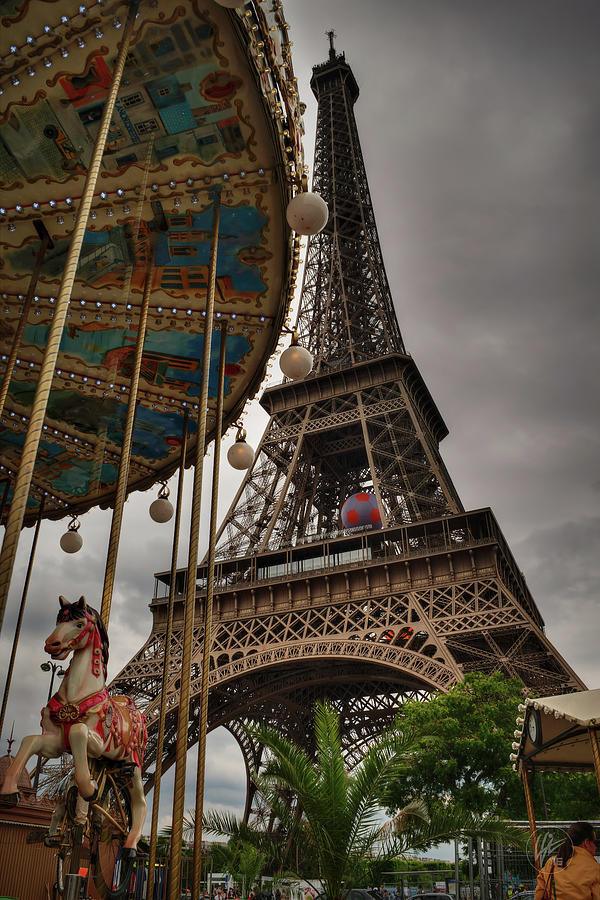 Eiffel Tower Carousel 001 Photograph by Lance Vaughn