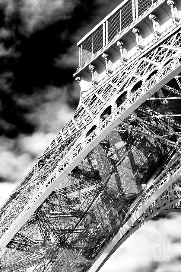 Eiffel Tower Curves in Paris Photograph by John Rizzuto